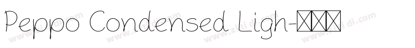 Peppo Condensed Ligh字体转换